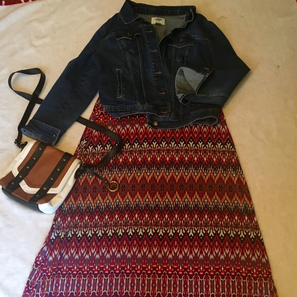 Boho maxi skirt